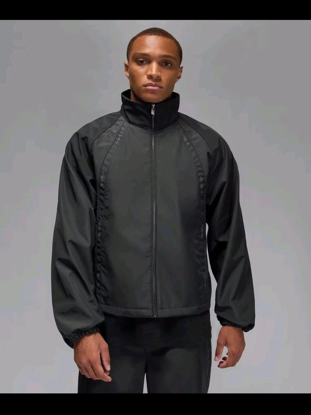 Jordan M J AIR Black Jacket hv0081-045 Men's Size XL